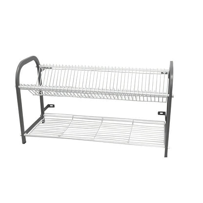 Wall-Mounted Crockery Rack – 802mm | 2 Shelf | 38 Plates & Cup Shelf