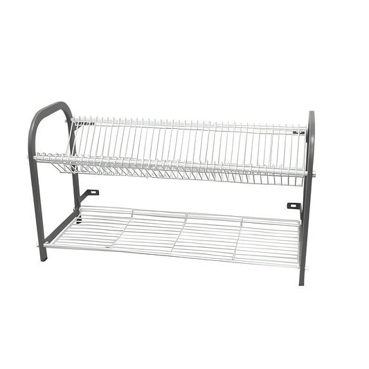 Wall-Mounted Crockery Rack – 1105mm | 2 Shelf | 53 Plates & Cup Shelf