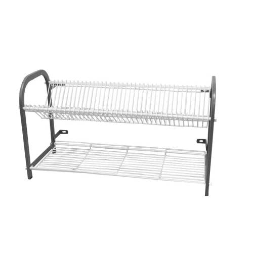 Wall-Mounted Crockery Rack - 802mm - With Cup Shelf