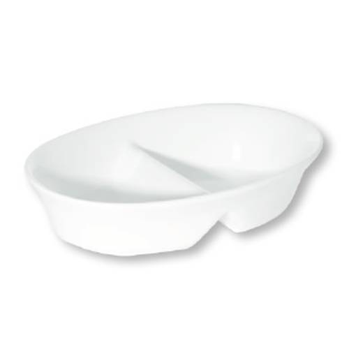 Oval Divided Bowl 20cm (Pack of 6)