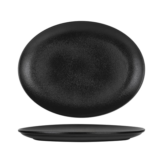 Tempest Black Oval Platter 38 x 29cm (Pack of 6)