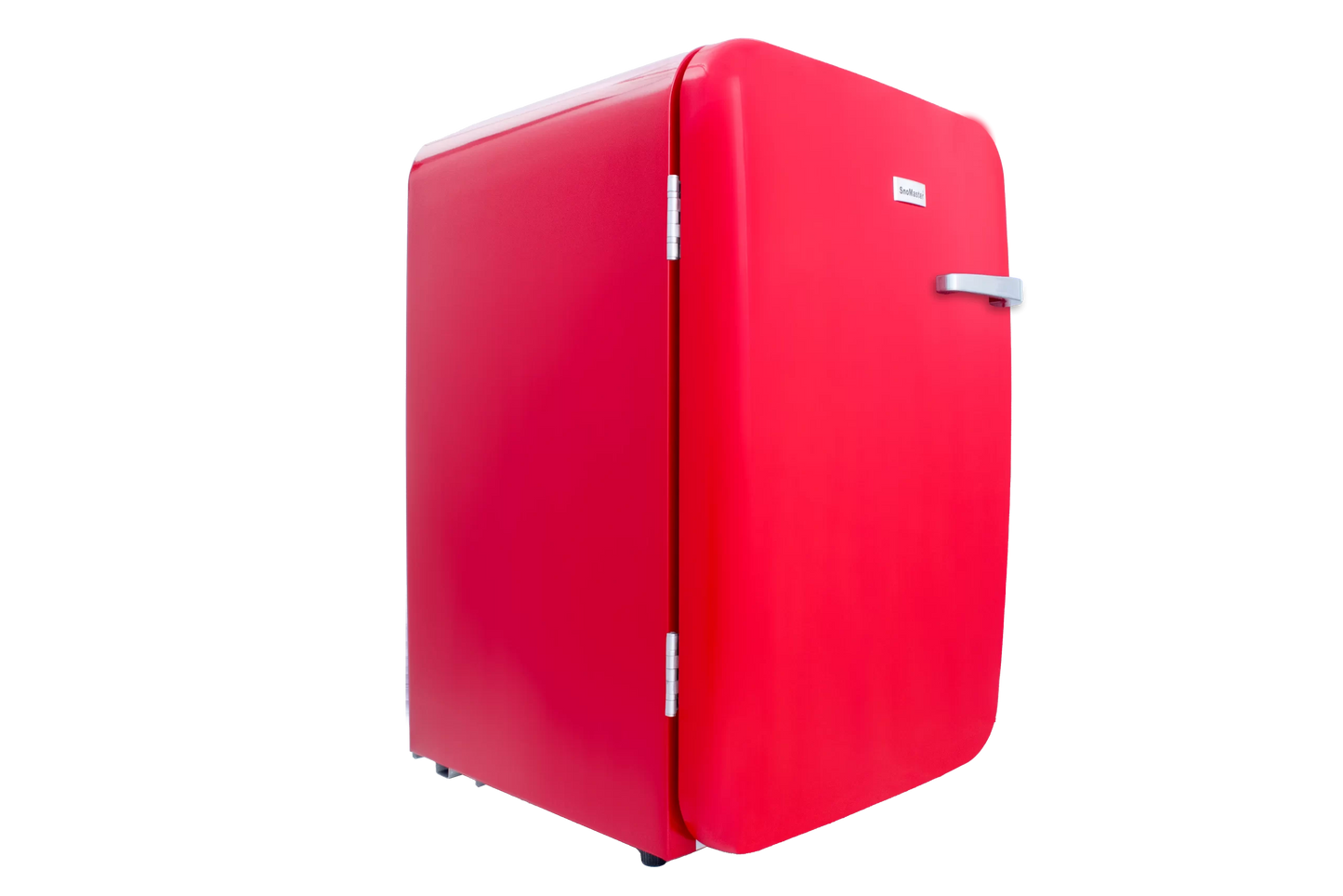 SnoMaster - 115L Solid Door Under-Counter Retro Beverage Cooler - Red (DBQ-220R)