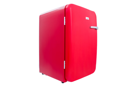 SnoMaster - 115L Solid Door Under-Counter Retro Beverage Cooler - Red (DBQ-220R)