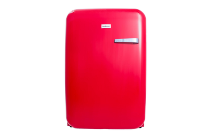 SnoMaster - 115L Solid Door Under-Counter Retro Beverage Cooler - Red (DBQ-220R)