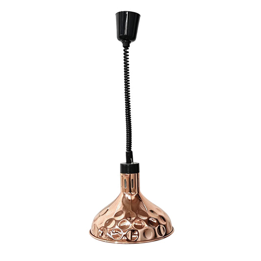 Infiniti DDL1003 Rose Gold Hammered Food Display Lamp