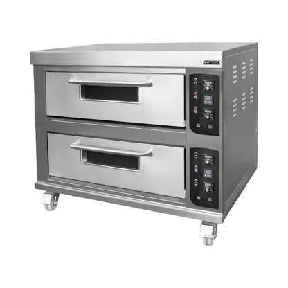 Anvil Double Deck Electric Deck Oven – 4 Tray Commercial Baking Oven (13.2kW, 3-Phase)