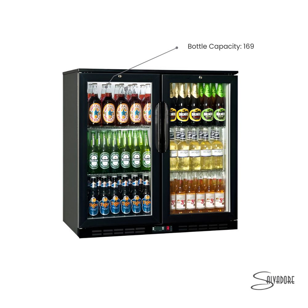 Salvadore Back Bar Cooler – Double Hinged Door | Commercial Bar Refrigerator