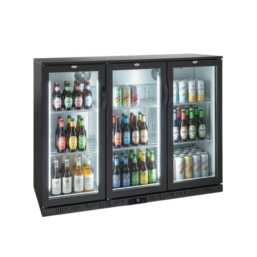 Salvadore Triple-Door Back Bar Cooler
