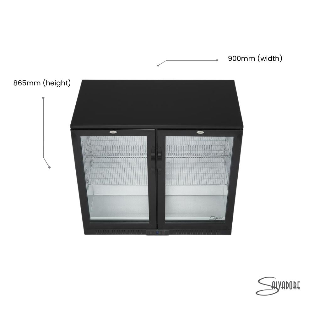 Salvadore Back Bar Cooler – Double Hinged Door | Commercial Bar Refrigerator