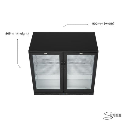 Salvadore Back Bar Cooler – Double Hinged Door | Commercial Bar Refrigerator