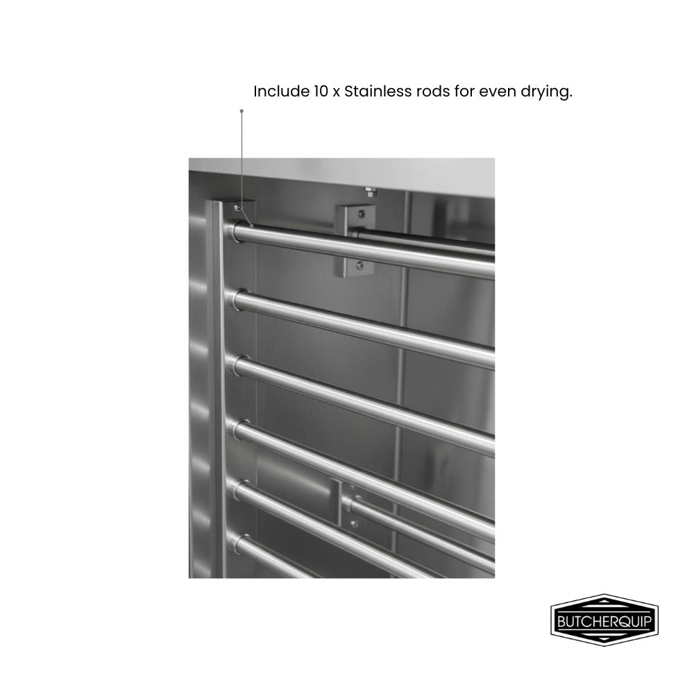Butcherquip Biltong Cabinet B-Quip 245L Stainless Steel Junior