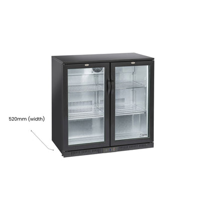 Salvadore Back Bar Cooler – Double Hinged Door | Commercial Bar Refrigerator