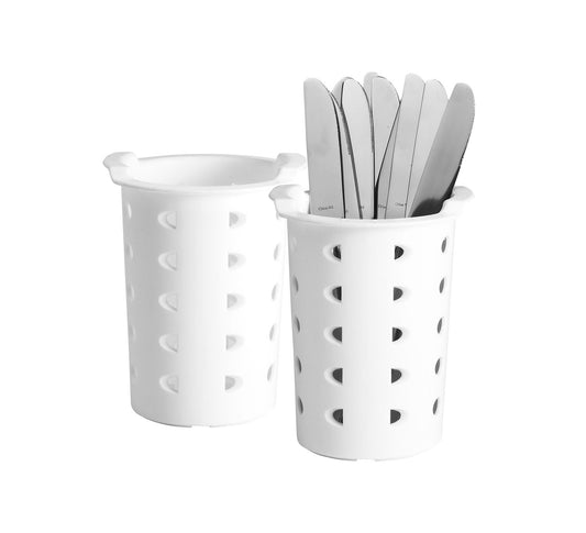 Cutlery Holder - Flatware Cylinder - White