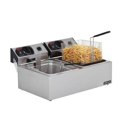 Anvil Electric Fish Fryer - Double Pan by Anvil  Deep Fryer for commercial kitchens