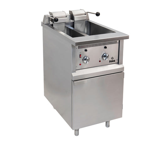 Floor Standing Electric Deep Fryer - 2 x 10L Double Tank