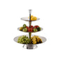 Fruit Stand - 3-Tier - Stainless Steel - D375mm