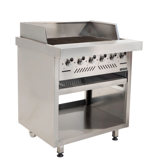 Gas Griller Anvil 6 Burner Radiant Free Standing
