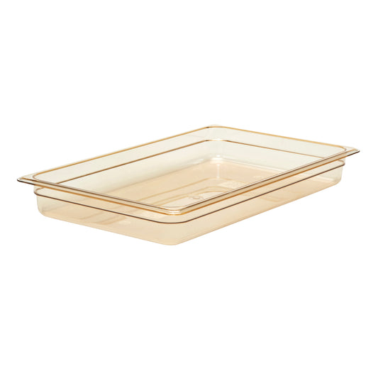 Cambro High Heat 1/1 GN Foodpan -Amber (65mm Deep) by Cambro  Commercial catering equipment