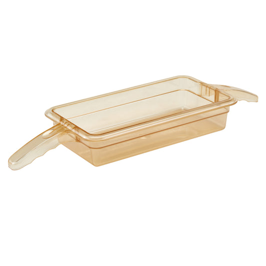 Cambro High Heat 1/3 GN Pan with Double Handle -Amber (65mm Deep) by Cambro  Commercial catering equipment