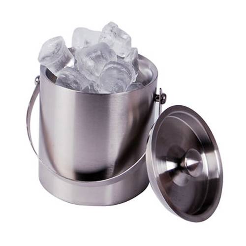 Cater Ace Double-Walled Ice Bucket with Lid 1L (Stainless Steel) by Cater Ace  Commercial catering equipment