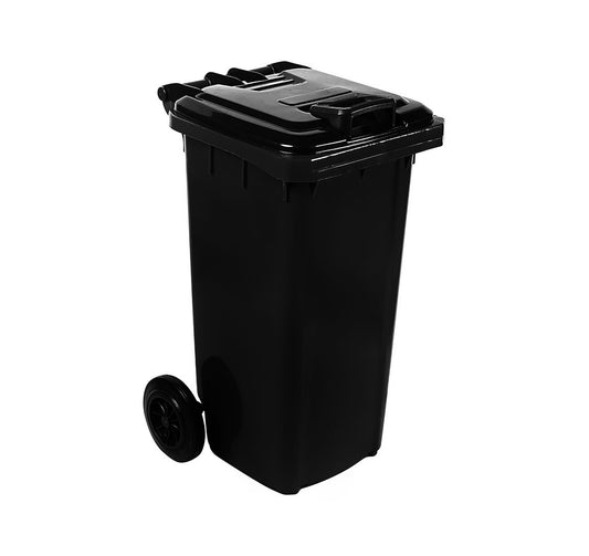 Mobile Refuse Bin 120Lt Charcoal (General Waste) by Other Brands  Commercial catering equipment