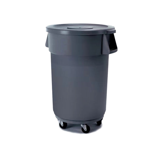ROUND REFUSE BIN WITH FLAT LID