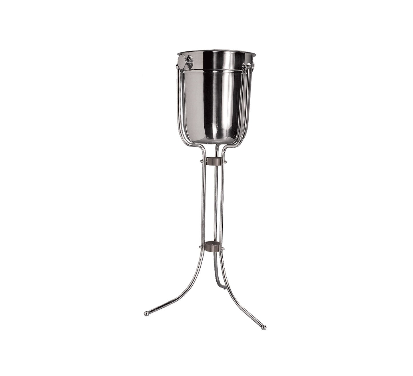 ICE BUCKET STAND ,CHROME PLATED ,FLOOR STANDING 715MM