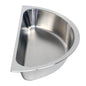 Infiniti Insert Infinity Round Half 190 x 65mm S/Steel by Infiniti  Commercial catering equipment