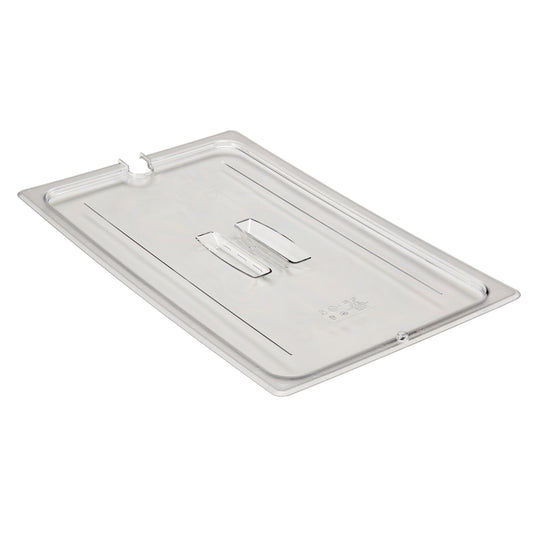 Cambro Polycarbonate Notched Lid with Handle -Clear (Fits 1/6 GN Pans)