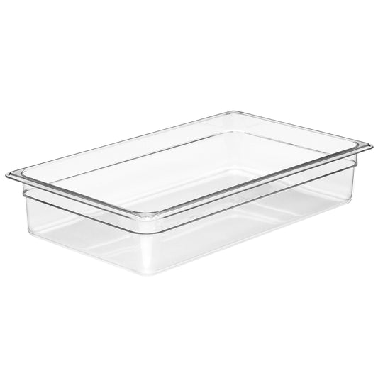 Cambro GN Foodpan 1/1 Polycarbonate -Clear (100mm Deep) by Cambro  Commercial catering equipment
