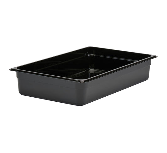 Cambro GN Foodpan 1/1 Polycarbonate -Black (100mm Deep) by Cambro  Commercial catering equipment