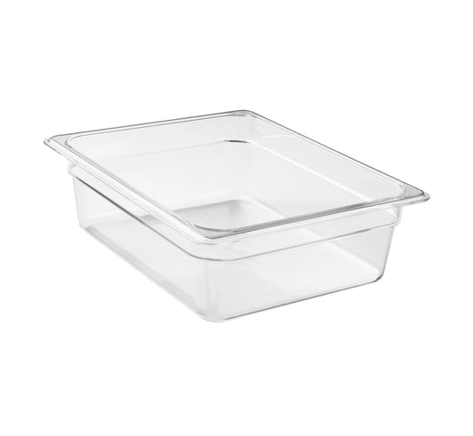 Cambro GN Foodpan 1/2 Polycarbonate -Clear (100mm Deep) by Cambro  Commercial catering equipment