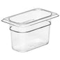 Cambro GN Foodpan 1/9 Polycarbonate -Clear (100mm Deep) by Cambro  Commercial catering equipment