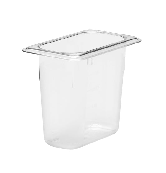 Cambro GN Foodpan 1/9 Polycarbonate -Clear (150mm Deep) by Cambro  Commercial catering equipment