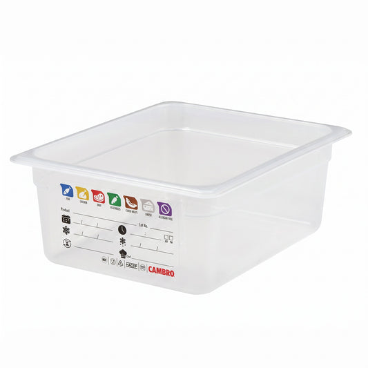 Cambro SafeTrak GN 1/2 Food Pan – 325 × 265mm – 100mm Deep