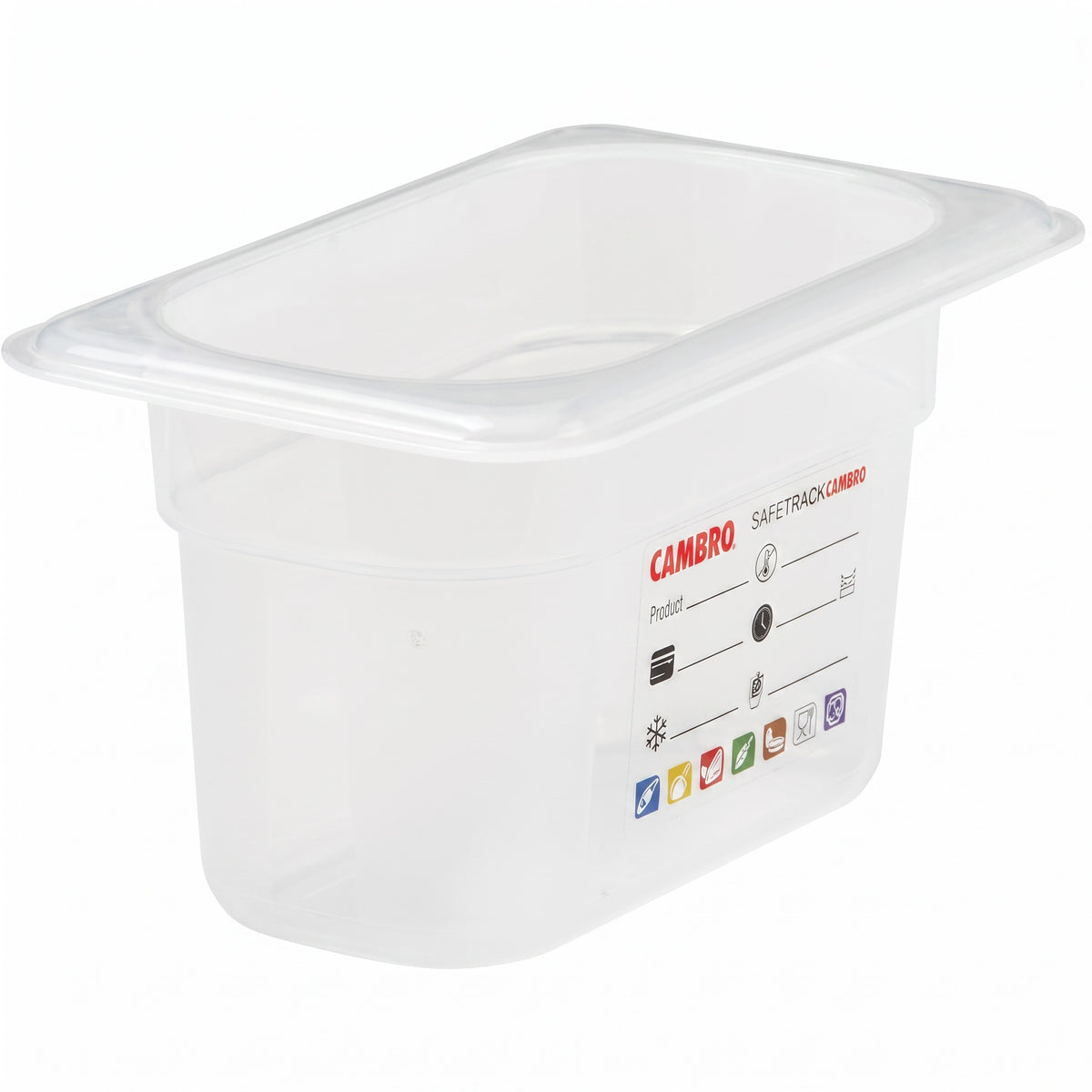 Cambro SafeTrak GN 1/9 Food Pan | 176 x 108mm | 100mm Deep