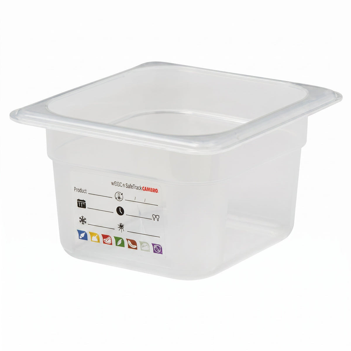 Cambro SafeTrak GN 1/6 Food Pan | 176 x 162mm | 100mm Deep