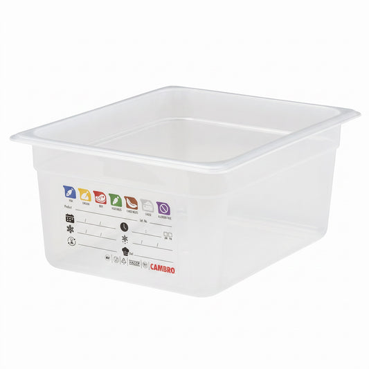 Cambro SafeTrak GN 1/2 Food Pan – 325 × 265mm – 150mm Deep