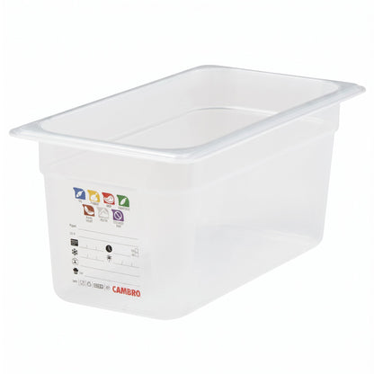 Cambro SafeTrak GN 1/3 Food Pan | 325 x 176mm | 150mm Deep