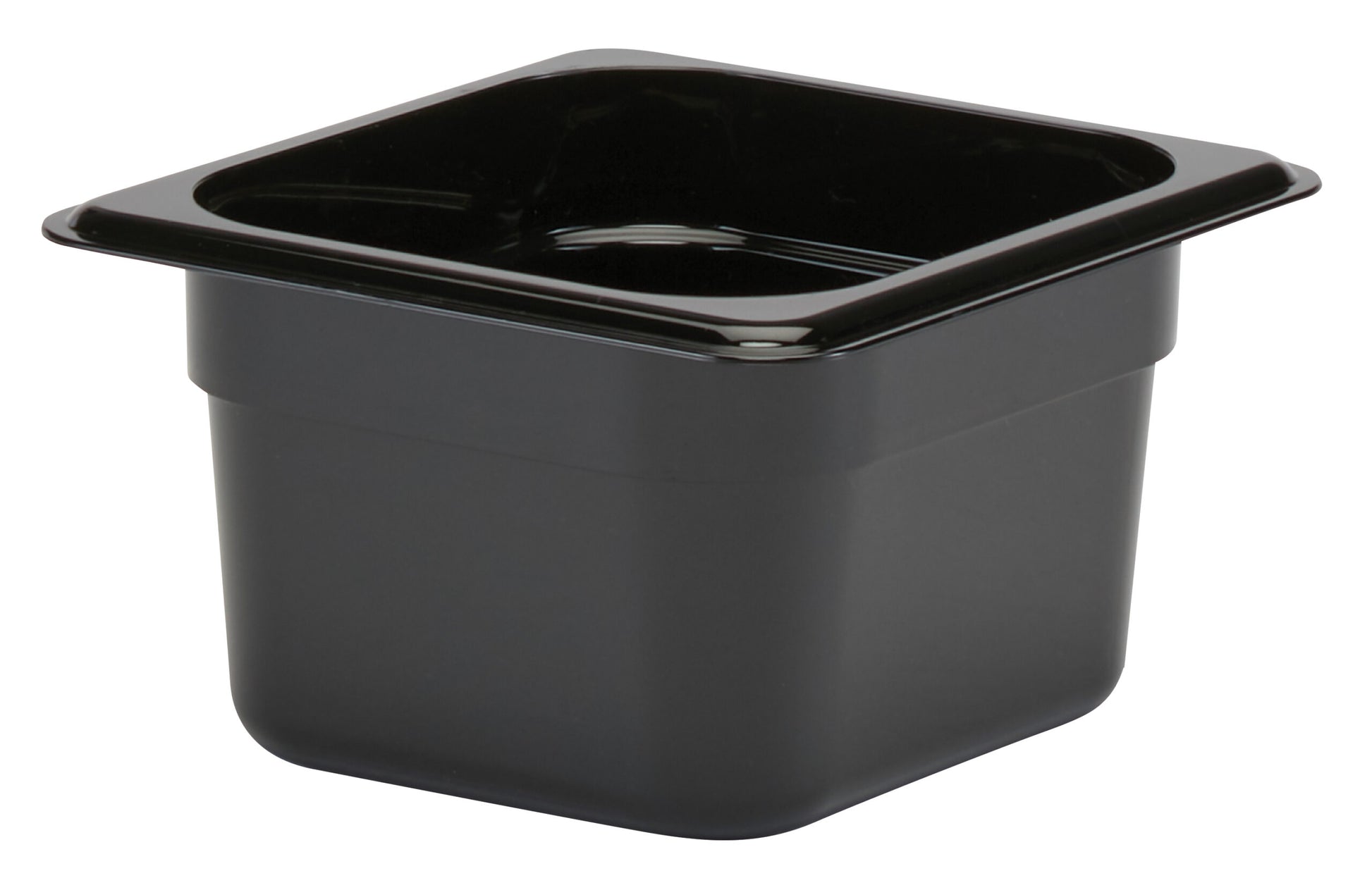 Cambro GN Foodpan 1/6 Polycarbonate -Black (100mm Deep) by Cambro  Commercial catering equipment