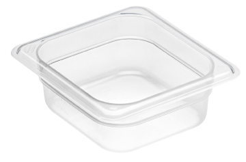Cambro GN Foodpan 1/6 Polypropylene -Translucent (65mm Deep) by Cambro  Commercial catering equipment