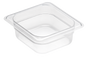 Cambro GN Foodpan 1/6 Polypropylene -Translucent (65mm Deep) by Cambro  Commercial catering equipment