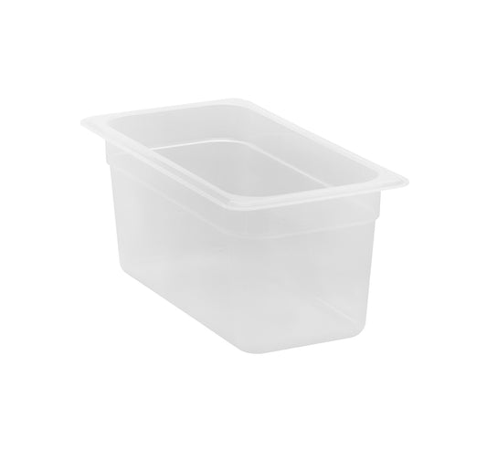 Cambro GN Foodpan 1/3 Polypropylene -Translucent (150mm Deep) by Cambro  Commercial catering equipment