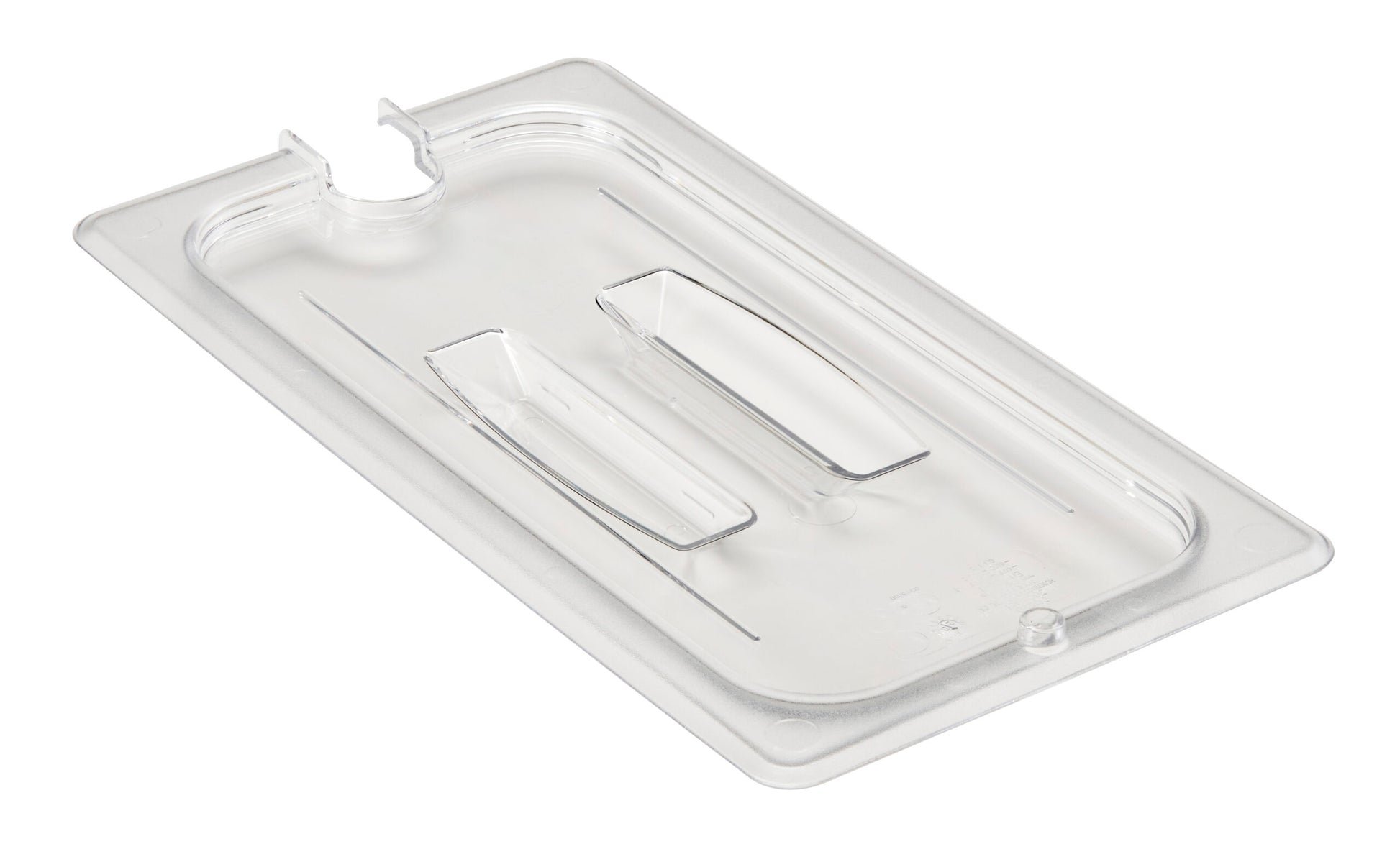 Cambro Polycarbonate Notched Lid with Handle -Clear (Fits 1/3 GN Pans) by Cambro  Commercial catering equipment