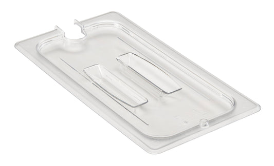 Cambro Polycarbonate Notched Lid with Handle -Clear (Fits 1/3 GN Pans) by Cambro  Commercial catering equipment