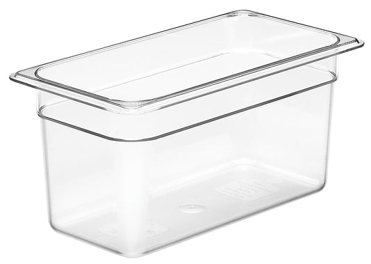 Cambro GN Foodpan 1/3 Polycarbonate -Clear (150mm Deep) by Cambro  Commercial catering equipment