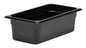 Cambro GN Foodpan 1/3 Polycarbonate -Black (100mm Deep) by Cambro  Commercial catering equipment