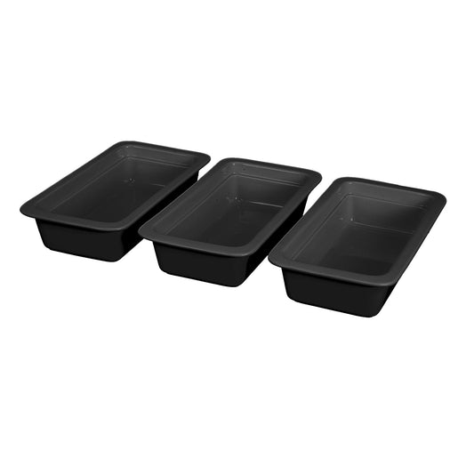 Global ITP2065 Black Porcelain GN 1/3 Insert 65mm