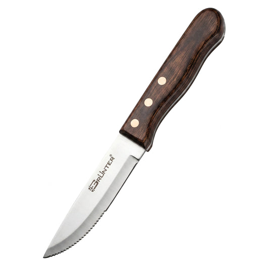 Grunter KNS3120 Deluxe Broad-Blade Steak Knife 120mm Brown