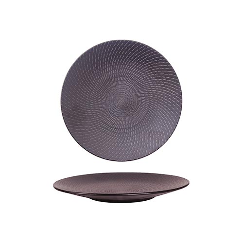 Luzerne Black Swirl Round Coupe Plate 19cm (24 Pack) by Luzerne  Commercial catering equipment